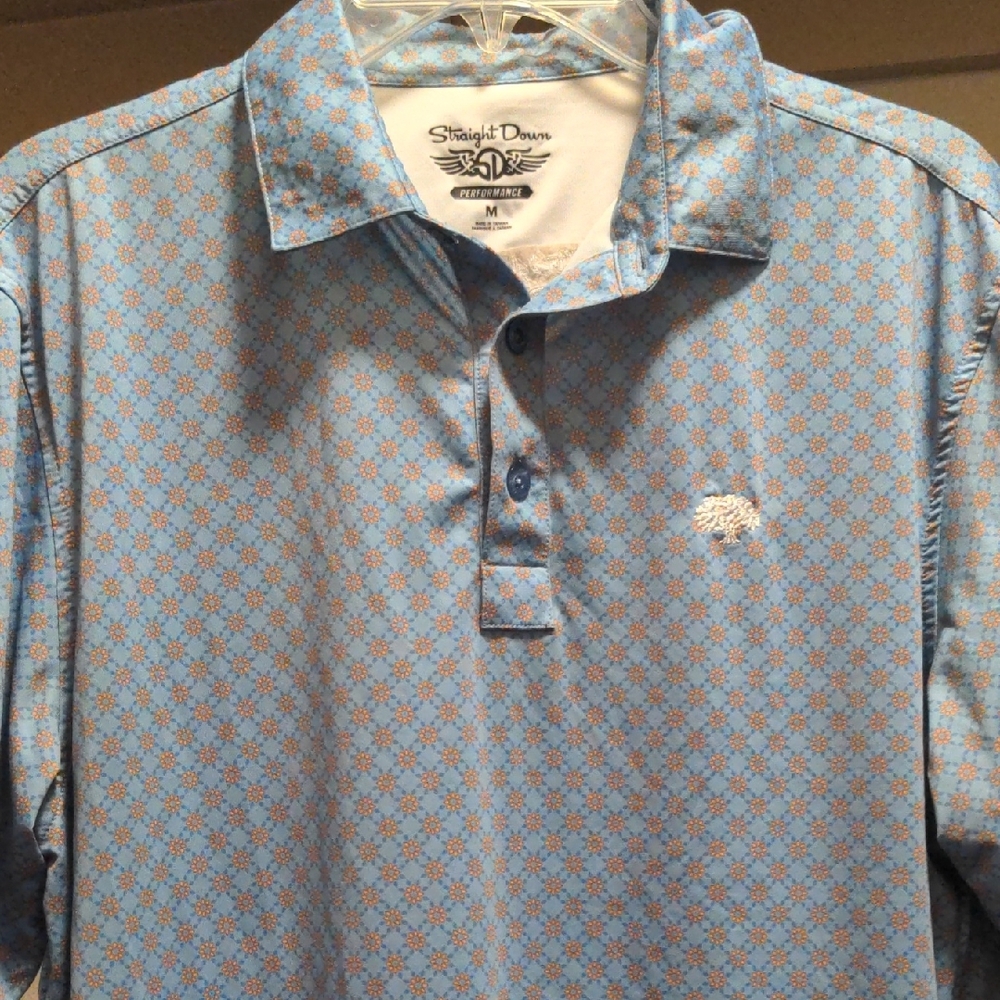 Men's Blue Patterned Shirt